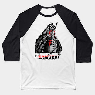 Samurai Illustration Baseball T-Shirt